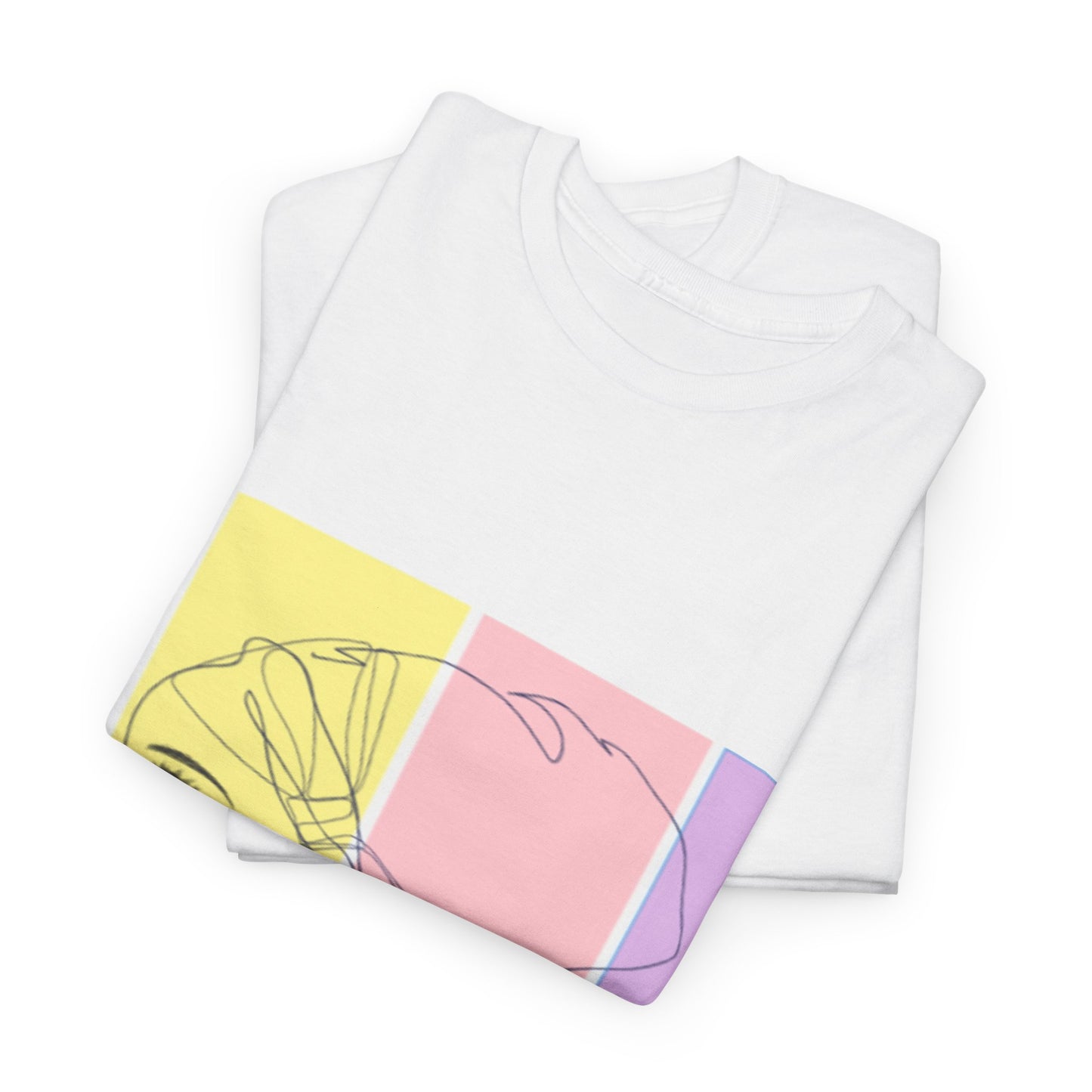 Multicolor Profile Art T-shirt