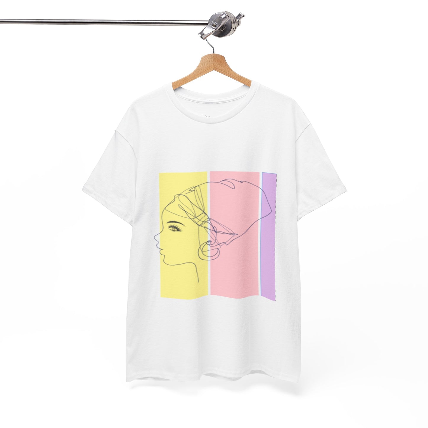 Multicolor Profile Art T-shirt