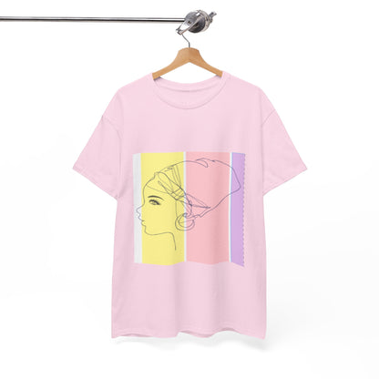 Multicolor Profile Art T-shirt