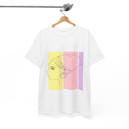Multicolor Profile Art T-shirt