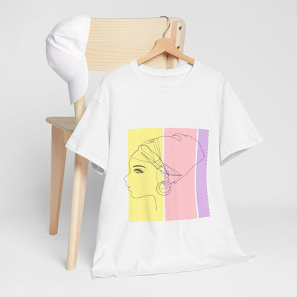 Multicolor Profile Art T-shirt